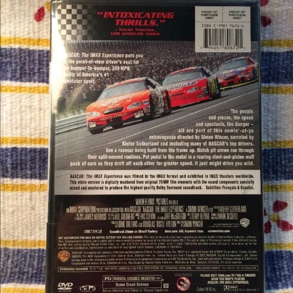 New, Sealed Imax DVD Racing: NASCAR: The Imax Experience PG 2007 48 min., Color - Picture 2 of 5